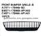 AUTO PARTS FRONT BUMPER GRILLE(CHROME) OE:7S71-17B96B-BD