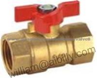 Nature Color Brass Ball Valve With Aluminum Handle