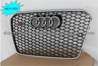 New 2013-2014 RS5 Silver Front Mesh Grille For Audi A5