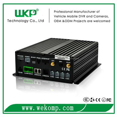4 CH H.264 Vehicle MDVR With 3G And GPS