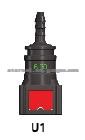Urea Line Quick Connector 6.3 Mm 1/4''