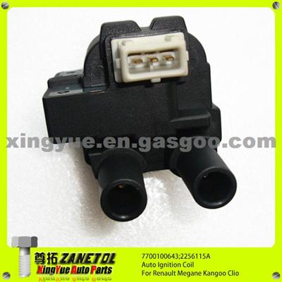 7700100643 2256115A Auto Ignition Coil For Renault Megane Kangoo Clio