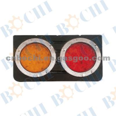 High Performance!!!Car/Auto Trailer LED Two Color Iron Tail Light With Waterproof And Electropalte