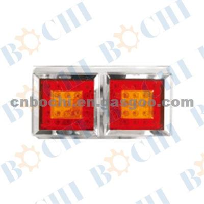 High Performance!!!Car/Auto LED Truck Tail Light With Electroplate(Two Lattices)