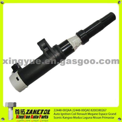 22448-00QAA 22448-00QAE 8200380267 Ignition Coil For Renault Megane Espace Grand Scenic Kangoo Modus Laguna Nissan Primastar