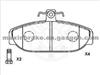 Semi Metallic Volvo Brake Pad D255 OEM 270195