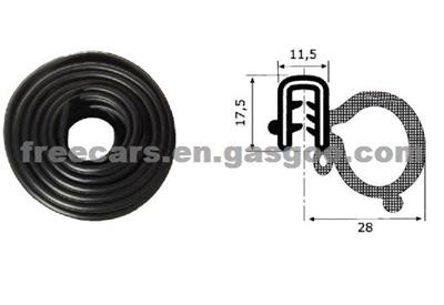 TOP QUALITY IVECO EUROTECH DOOR OPENING WEATHER STRIP 8142404