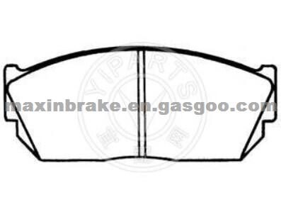 Semi Metallic Honda Brake Pad D247 OEM 45022-SA0-680