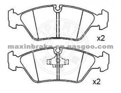 Semi Metallic BMW Brake Pad D253 OEM 34111157510