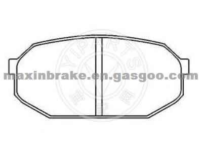 Semi Metallic Mitsubishi Brake Pad D258 OEM MB238261