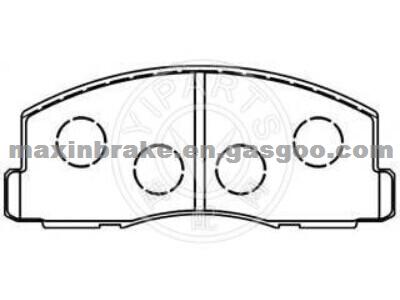 Semi Metallic Mitsubishi Brake Pad D271 OEM MB277192