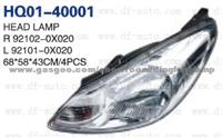 I10 2007 Head Lamp 92102-0X020 92101-0X020