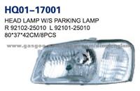 ACCENT '00-'01 Head Lamp W/S Parking Lamp