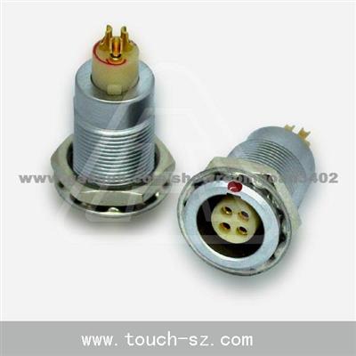 Silver Multi PINS EGG B Series Socket LEMO Circular Connector For Medical Military Audio-Video