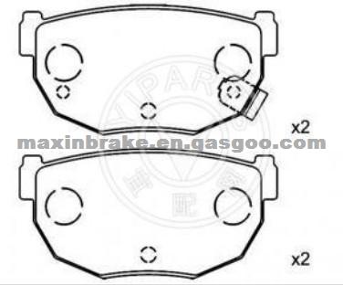 Semi Metallic Nissan Brake Pad D272 OEM 44060-01P90