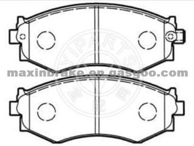 Semi Metallic Hyundai Brake Pad D485 OEM 41060-32R91