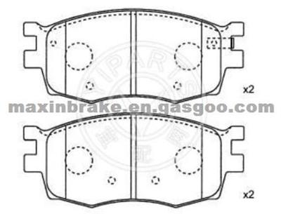 Semi Metallic Hyundai Brake Pad OEM 58101-1JA10