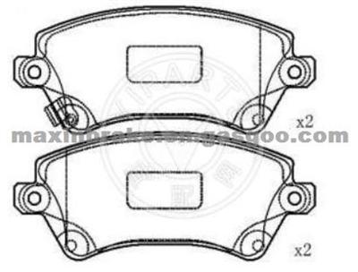 Semi Metallic Toyota Corolla Brake Pad OEM 0446502150