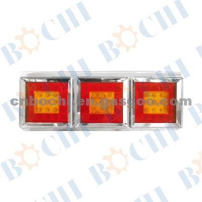 HIGH QUALITY!!! LED Truck Tail Light With Electroplate ( Three Lattices)For Mitsubishi/Hino