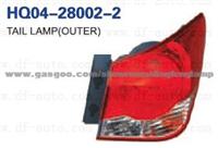 CHEVROLET CRUZE 2009 TAILLIGHT 96829828 96829827 235-1908