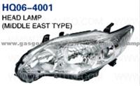 TOYOTA COROLLA 2012 HEADLIGHT HEAD LAMP