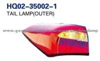 KIA K3 2012 Taillight Tail Lamp Outer 92401-B5000 92402-B5000