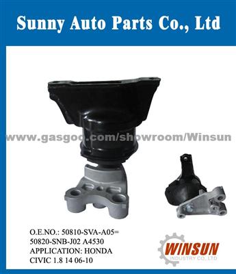 O.E.NO.: 50810-SVA-A05=50820-SNB-J02 A4530 Manufacture For HONDA CIVIC 1.8 14 06-10 Engine Mounting