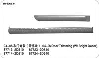 Door Trimmings(W/Bright Decor)for Hyundai Elantra 87713-2D510/87723-2D510,87714-2D510/87724-2D510