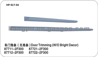Door Trimmings(W/O Bright Decor)for KIA Cerato 87711-2F300/87721-2F300,87712-2F300/87722-2F300