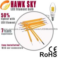 The new China led filament bulb lights supply