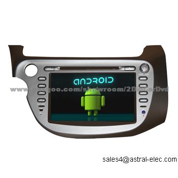 2 Din Car Radio TV DVD Player For Honda Fit, With GPS Navigation System