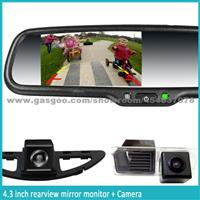 New 4.3'' Inch TFT LCD Car Rear View Backup Parking Mirror Monitor DVD 2 Input