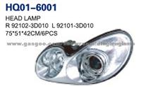 HYUNDAI Sonata 2003 Headlight Head Lamp 92102-3D010 92101-3D010
