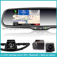 Car Gps Rearview Mirror With Original Bracket,  4.3