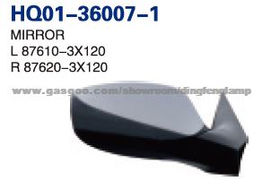 Hyundai Elentra 2011 Mirror Without Lamp 87610-3X120 87620-3X120