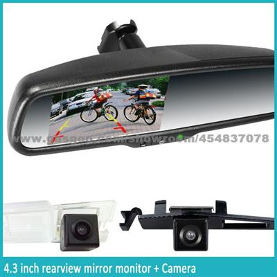 Promotional Car Rearview Mirror With Gps & Navigation, 2 Video Inputs For Dvd/Vcd Player