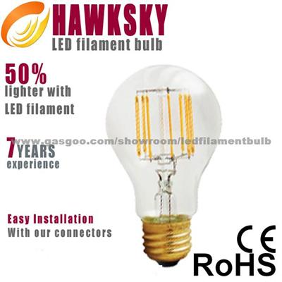 Seven Years Experience CE FCC Certificate Led Filament Bulb Manufacturer