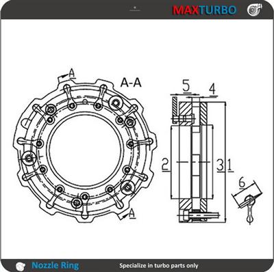 CT16 Nozzle ring 17201-30120 /