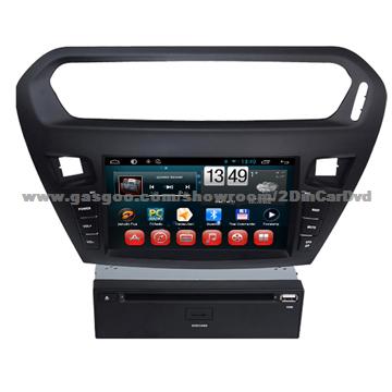 China Radio Exporters Central 2 Din Car Radio with Navigation Android 4. 2 System for Peugeot 301, With Bluetooth, Wifi, Tv, Dvr, Rds, Camera, Mp3