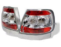 NINGBO AUSTAR Audi A4 1996 97 98 99 2000 01 Altezza Tail Lights - Chrome 08-00-111-AA496-C