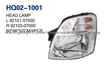 KIA Picanto Eurostar Morning 2004 Headlight Head Lamp (92102-07000 92101-07000)