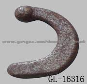 Steel Hooks, Casting Hooks, Cord Hooks, Rope Lugs, Rope Hooks, Semi-Trailer Parts, Truck Parts, Van Parts   GL-16316