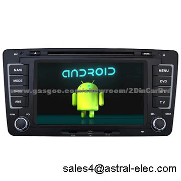 China Radio Oem Manufacturer Android 2 Din Dvd Car Radio Player Special for Volkswagen Skoda Octavia, With Tv, Gps, Bluetooth, Ipod Port