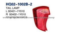 KIA Picanto Eurostar Morning 2012 TAILlight TAIL Lamp (92402-1Y010 92401-1Y010)