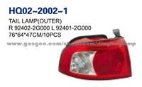 KIA OPTIMA/LOTZE 2005 Tail Lamp Outer 92402-2G000 92401-2G000