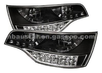 Audi Q7 2007 08 09 LED Tail Lights - Black