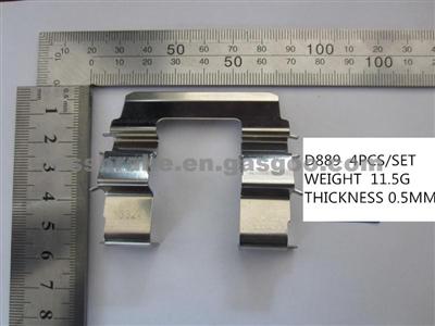 Metallic Brake Pad Clips For Brake Pad D889 For Kia