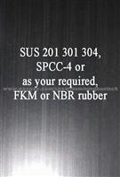 FKM NBR Rubber Coated Metal Stainless Steel(SUS 301 AISI SAE 1010 SPCC) For Gasket Cylinder Head And Brake Anti-Noise Shim