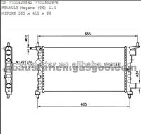 7700425842 RENAULT Car Radiator