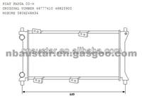 FIAT 46777410 Car Radiator